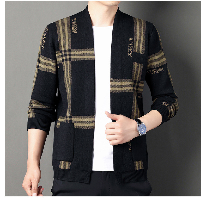 Nuevo 2022 abrigos hombre otoño coreano tendencias jersey jerseys cardigan chaquetas casual hombre tops suéter hombre pic 9