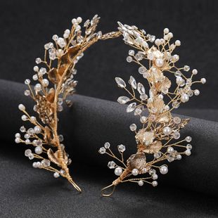 Handcrafted pearl hair forks, simple and elegant daily hair accessories for brides, hairpins, handcrafted beaded pearl gold and silver hair accessories pic 6