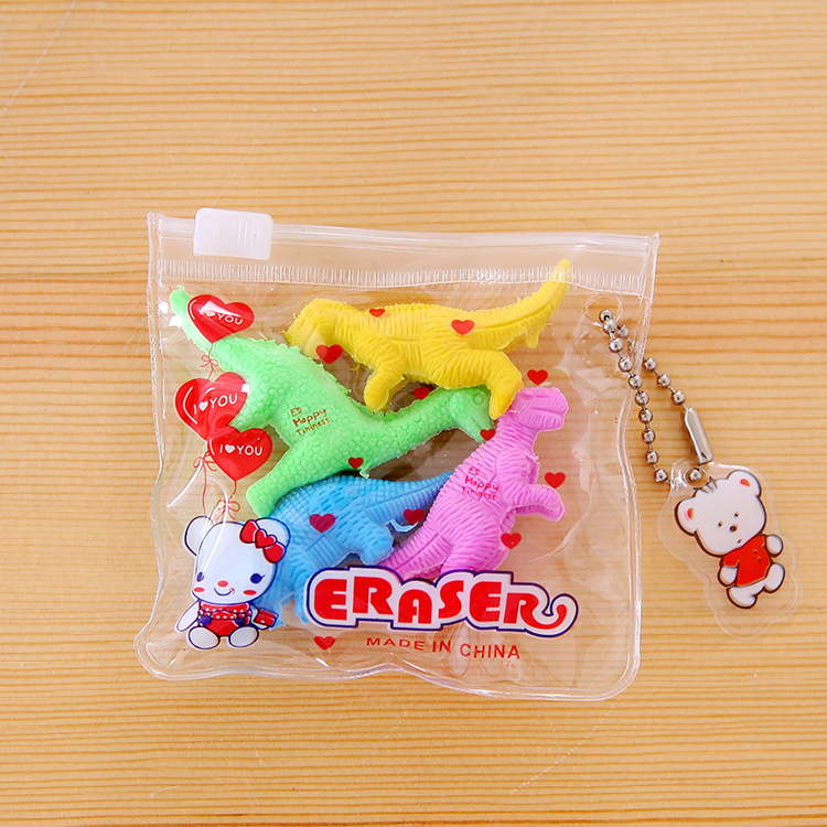 Zipper bag animal fruit cake, Christmas eraser, student prize, student eraser wholesale pic 4