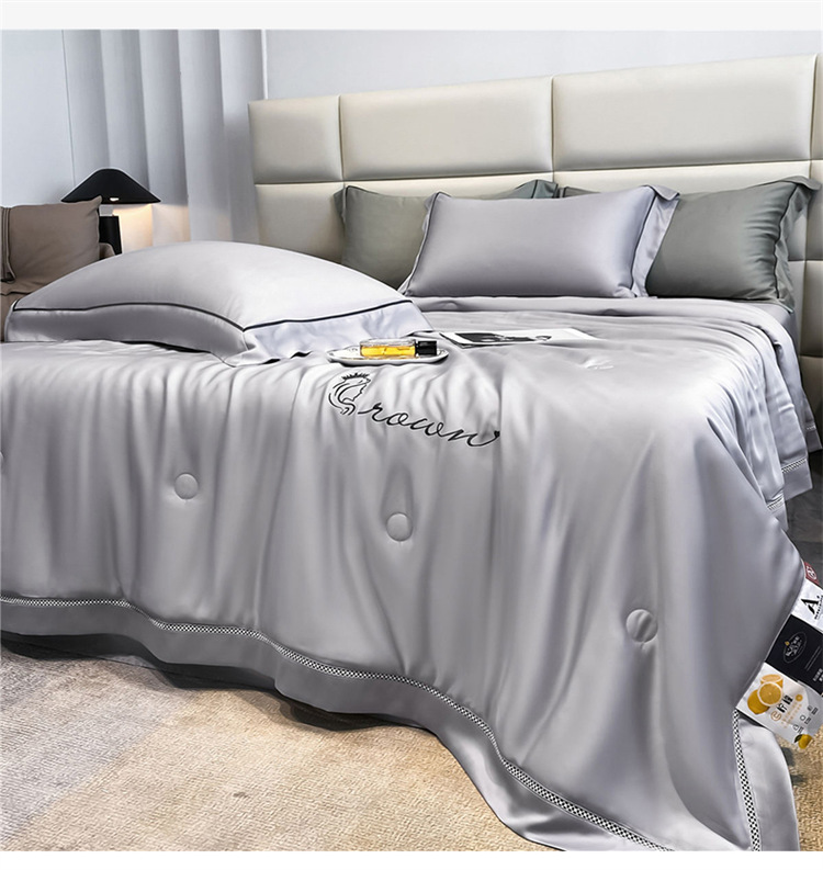 A类莫代尔天丝夏凉被冰丝空调被夏季薄被活动福利礼品被夏被批发详情12