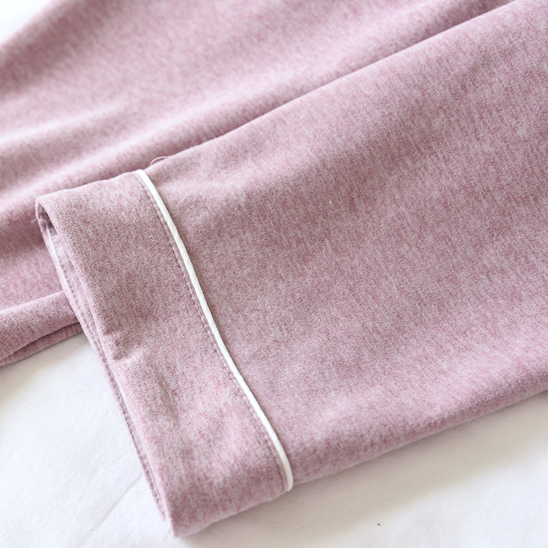 Colorful German fleece warm pajamas for women, long sleeves and long pants with fleece for autumn and winter, home wear sets for men, thermal thermal long Johns and long pants pic 19