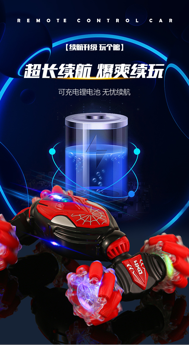 跨境新品手势感应扭变车儿童玩具四驱越野变形汽车漂移特技遥控车详情17