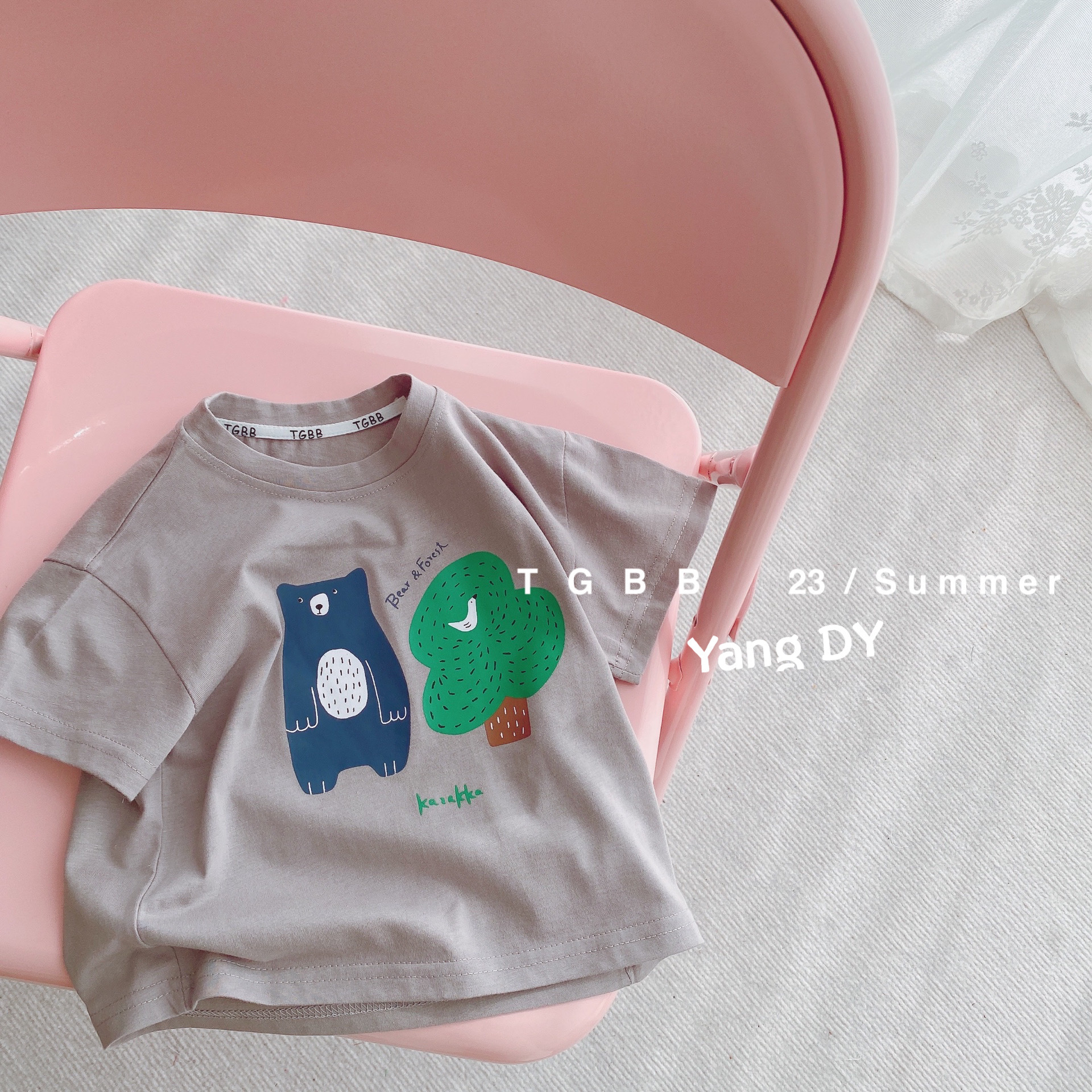 童装t恤短袖儿童半袖女童韩版宝宝上衣洋气潮2023新款男童春装详情33