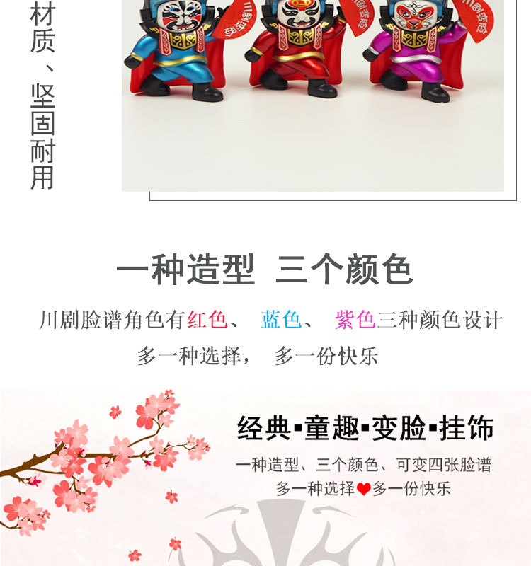 Factory direct sales of Sichuan Opera face-changing dolls, facial makeup dolls, Peking Opera face-changing dolls, traditional facial makeup gifts, and street stalls pic 6