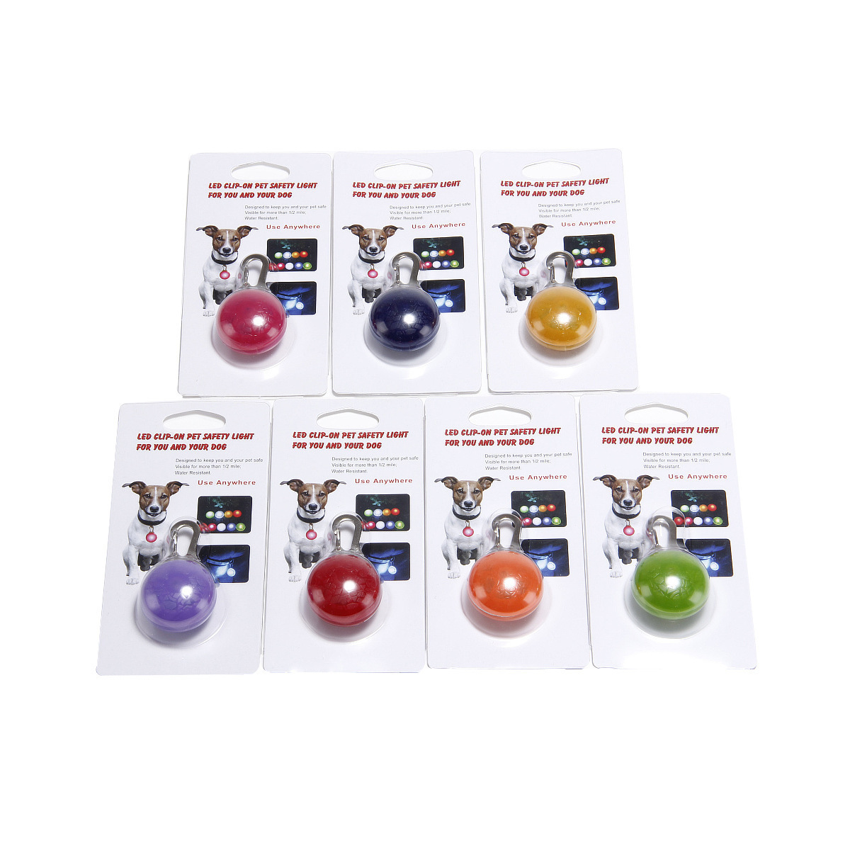 宠物LED发光吊坠狗狗挂牌夜光防丢失灯大中小型犬狗闪光项圈吊坠详情14