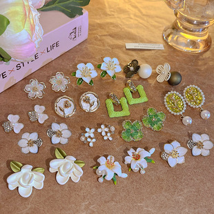 【3 Pairs 】925 Silver Needle Pearl Earrings, Bean ear studs, Sleep without Removing Zircon Ear Bone studs, Ear Piercing Earrings pic 13