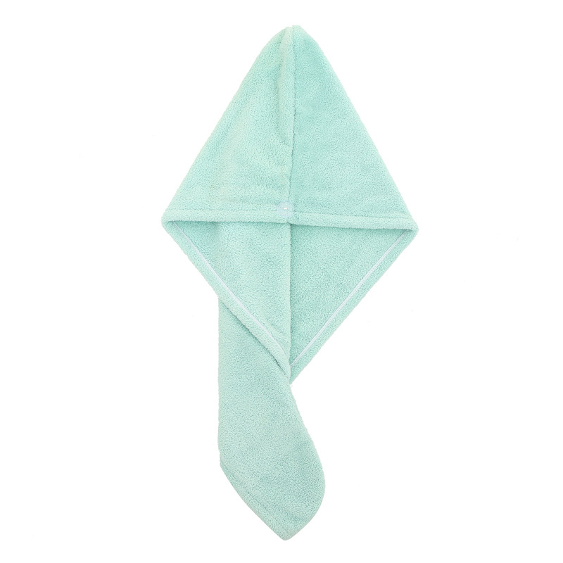 The high-density thickened coral fleece dry hair cap and quick-drying shower cap are soft and do not fade pic 10