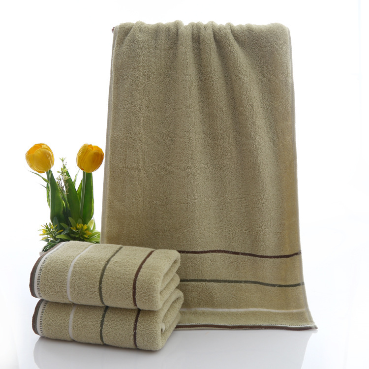 Wholesale of plain-colored adult household towels that absorb water and do not shed hair. Customized embroidered logos are supported pic 16