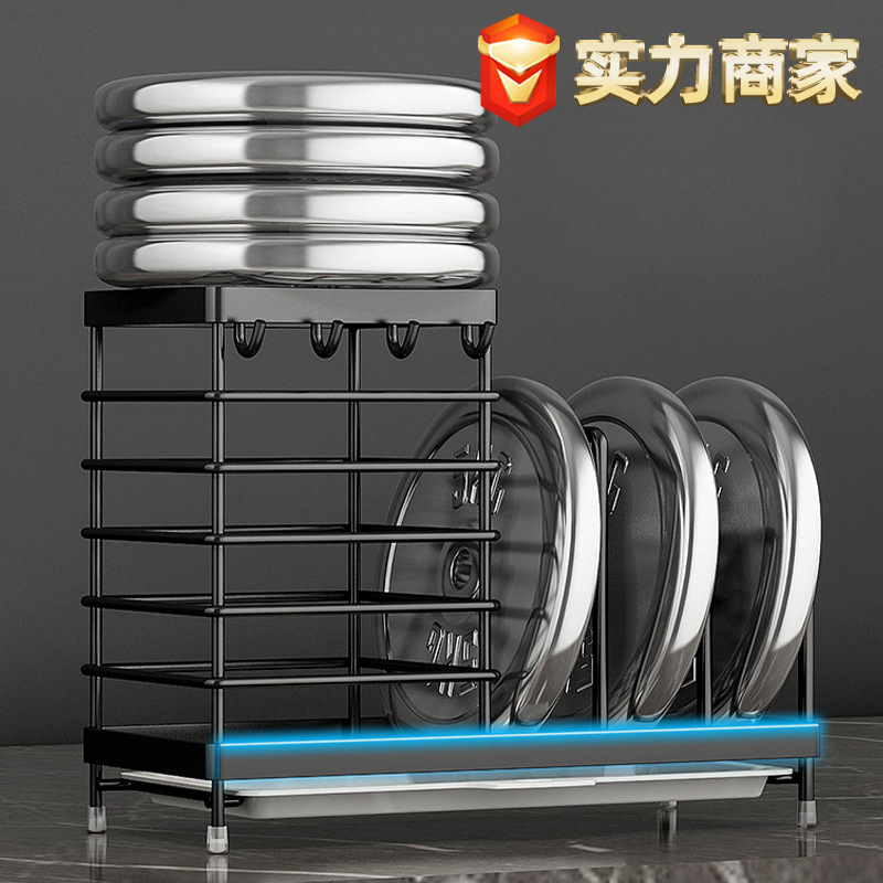 Kitchen non-drilling seasoning rack, knife countertop, multi-functional kitchenware and multi-layer household storage rack pic 7