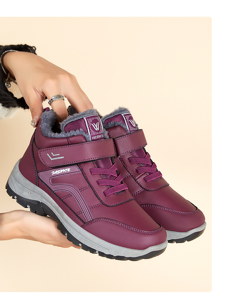 女棉鞋冬季保暖休闲鞋子加绒加厚棉靴女士鞋子新款代发批发雪地靴详情23