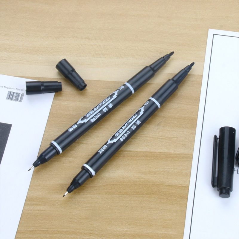 Wholesale of new creative double-headed marker pens, small double-headed outlining pens, marking pens, CD pens and outline pens from Japan and South Korea pic 4