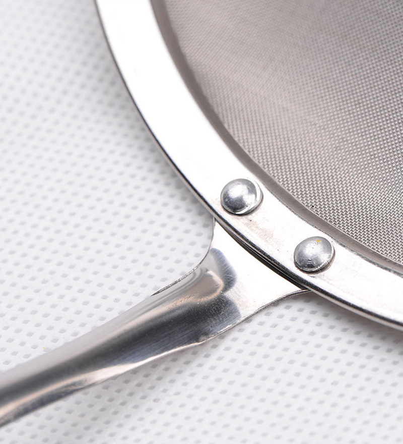 Stainless steel 8 cm oil strainer for deep-frying hot pot, stainless steel oil filter strainer, kitchen cooking utensils pic 31