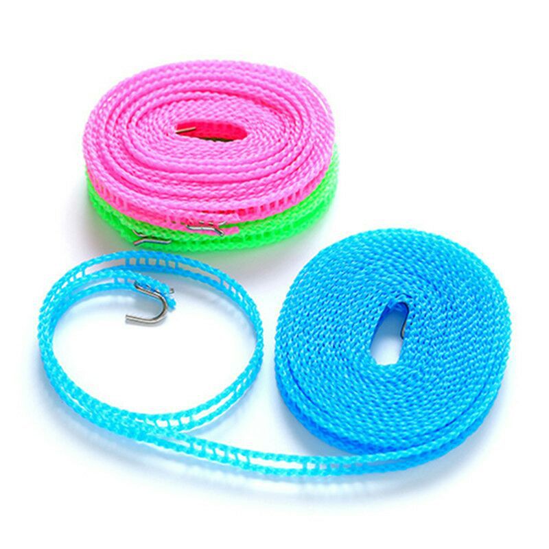 New extended hooked clothes drying rope, 3-meter hooked windproof clothes drying rope, casual hanging and drying rope, outdoor nylon rope pic 4
