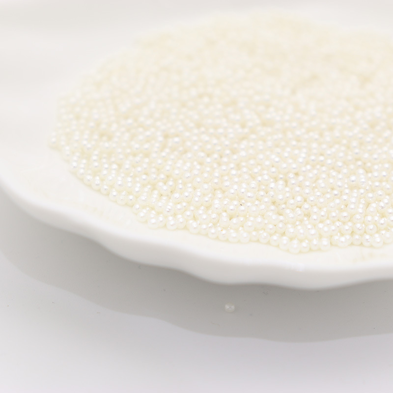 Factory direct sales of ABS non-porous imitation pearl hair accessories, earrings, cream resin jewelry, diy accessories pic 1