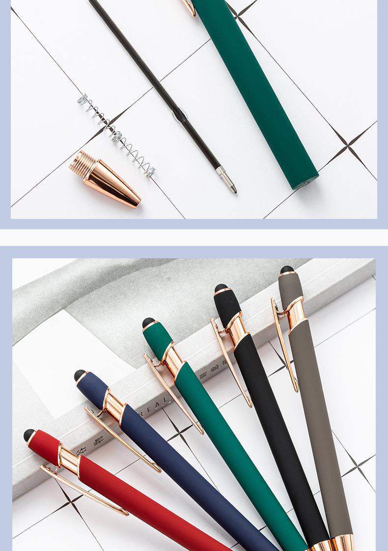 Aluminum rod ballpoint pens in stock for wholesale. Press ballpoint pens, metal oil pens, printable press aluminum rod ballpoint pens pic 19