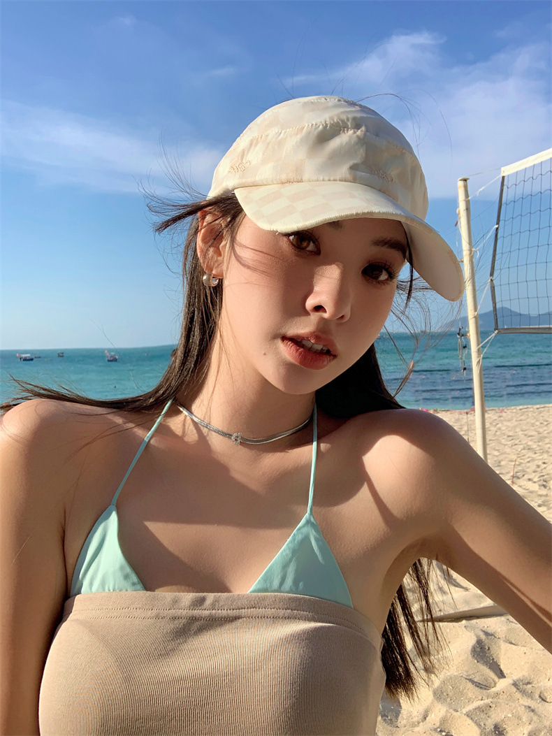 可扎高马尾棒球帽女士夏季网红运动太阳帽空顶遮阳防晒帽鸭舌帽潮详情8