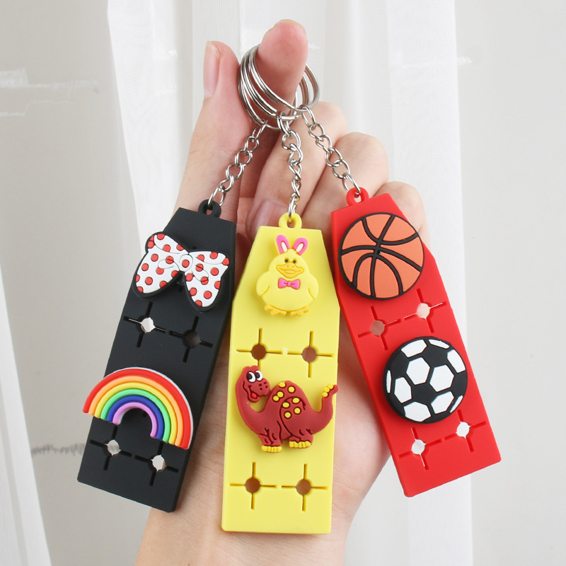2022 New Keychain pendant EVA key Board Personalized DIY installation board accessory suitable for Crocs and flower shoe buckles 1 pic 9
