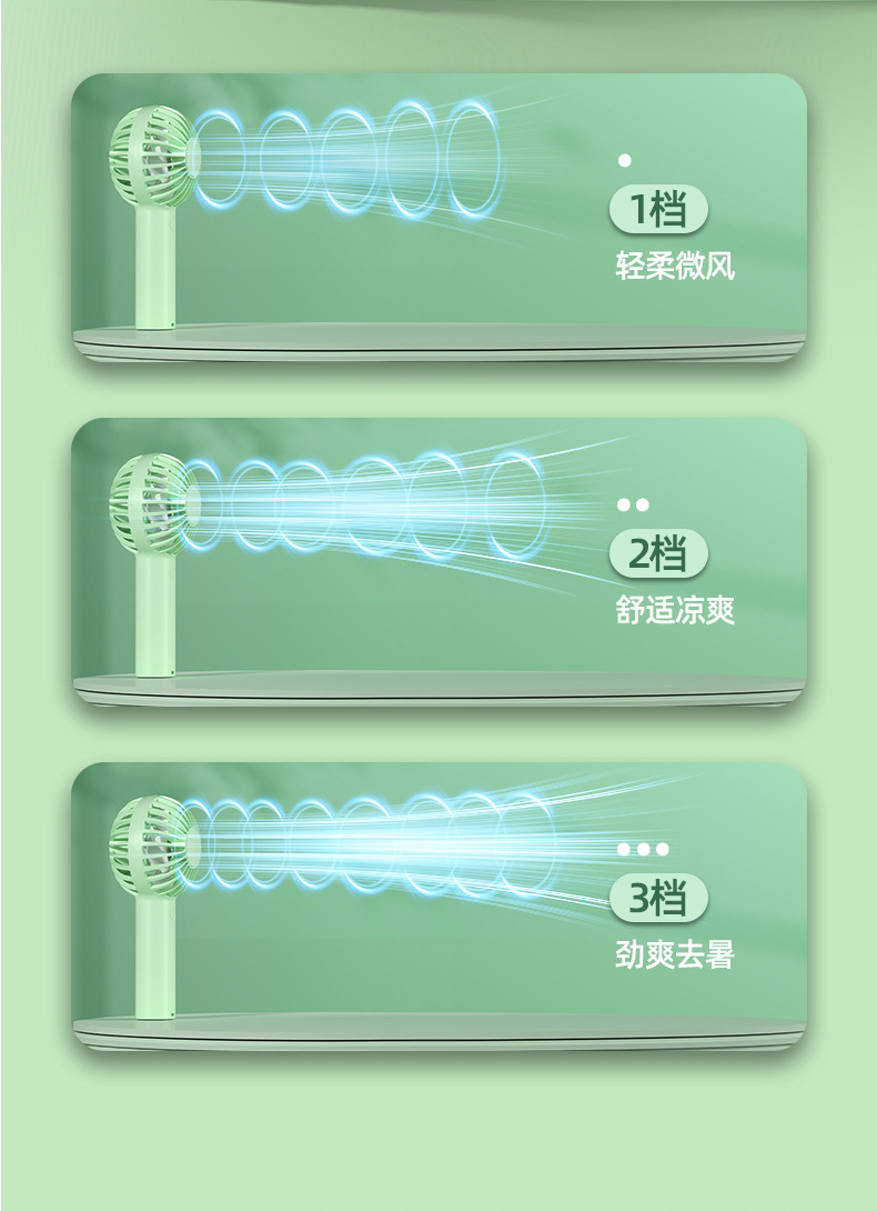 Wholesale of new cross-border portable handheld mini fans, mini desktop small charging fans and USB handheld fans pic 11