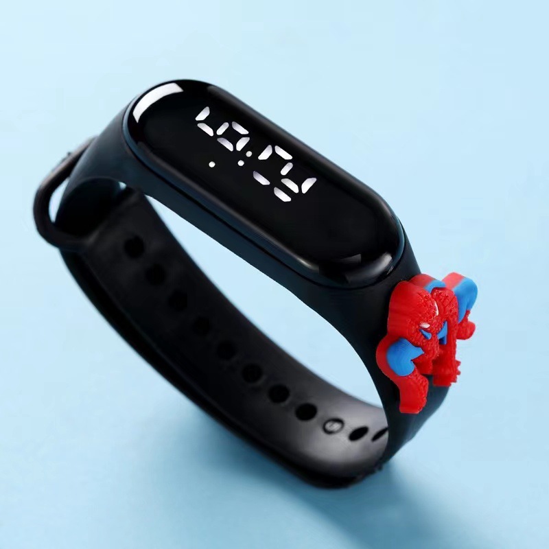 批发新款爱心款小方块情侣时尚手表运动款 LED电子手表学生电子表详情3