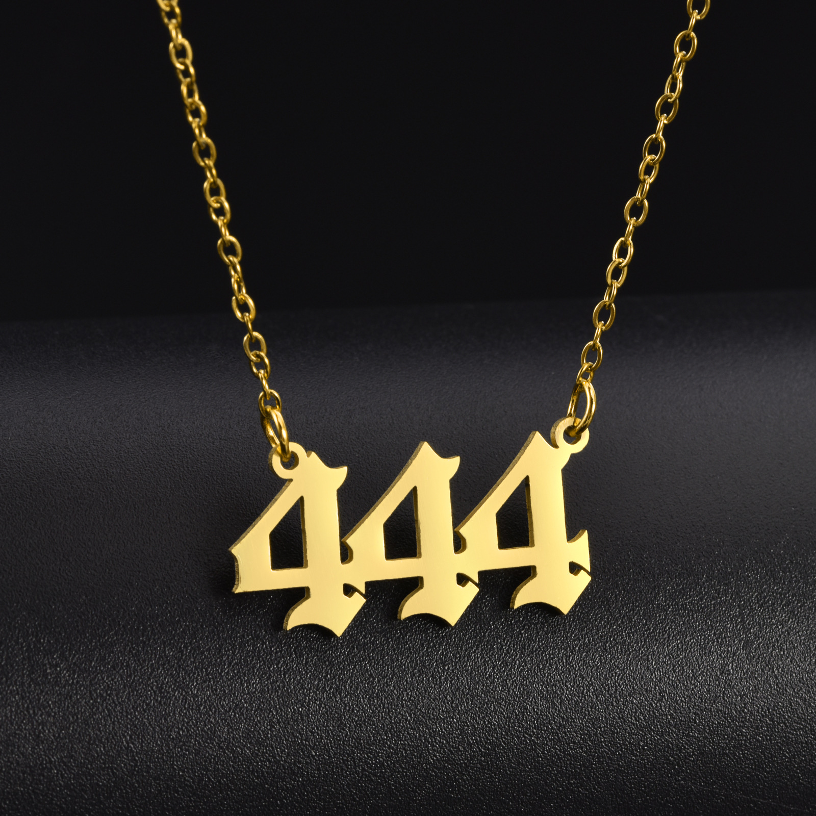 跨境电商套装项链女小众ins风不锈钢锁骨链气质吊坠外贸电镀款详情2