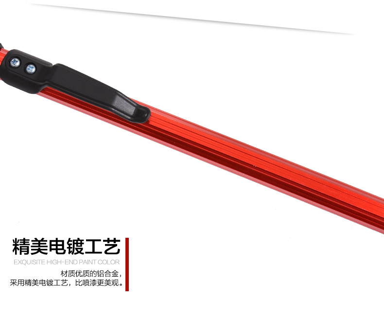 27703 LEO/ Leou [Aluminum Alloy Single Section Triangular Folding Fishing Net] Flying Fishing Hand-drawn Fishing Net Fishing Gear Export pic 6