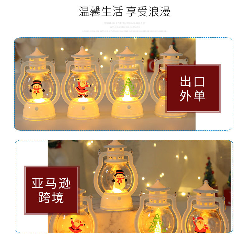 Christmas decorative wind lamps, portable led small oil lamps, illuminated horse lanterns, shopping mall decorations, gifts, scene arrangements, hanging ornaments pic 7