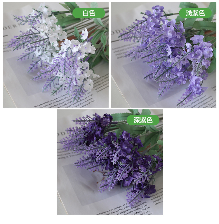 假花花束单支塑料雏菊玫瑰绢布干花花坛栅栏小把插花田园装饰详情13