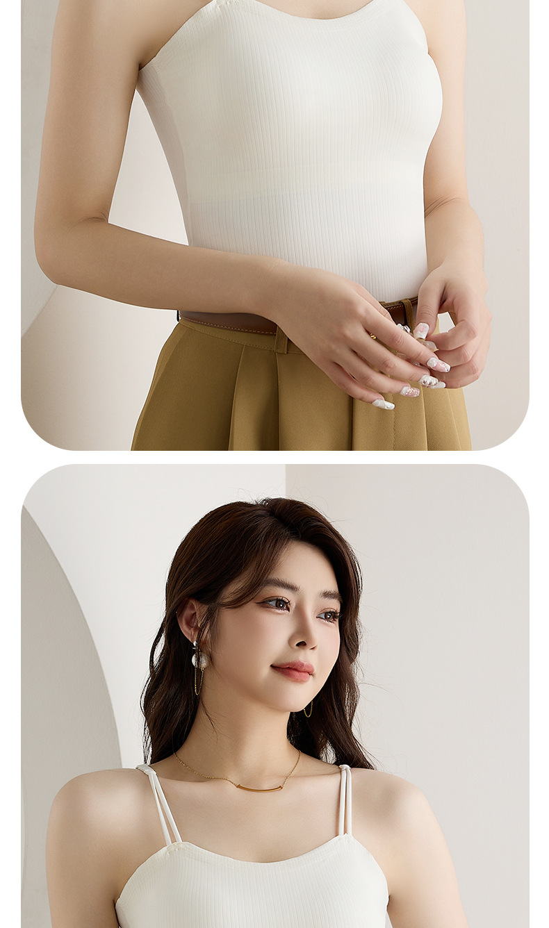 直播爆款美背吊带背心带胸垫固定杯内搭外穿薄款无痕打底抹胸背心详情16