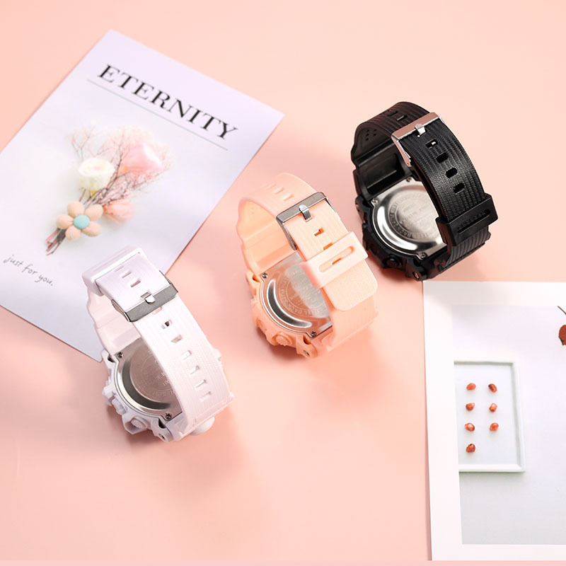 新款韩版时尚男女生多功能电子表中小学生运动闹钟夜光LCD电子表详情12