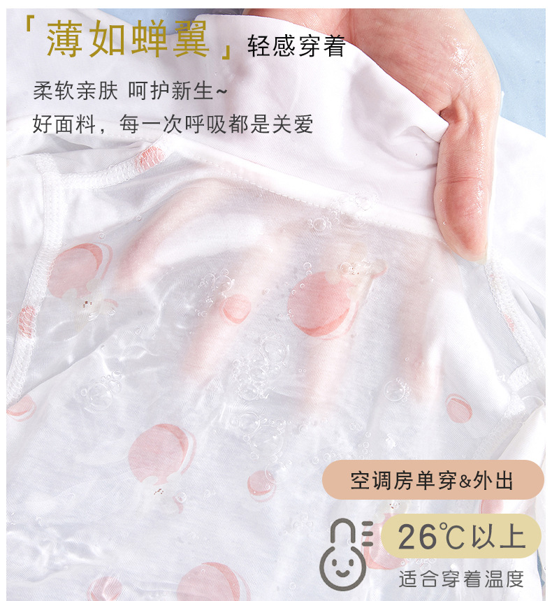 婴儿衣服新生夏季薄款纯棉短袖连体衣女宝宝夏装公主甜美可爱哈衣详情6