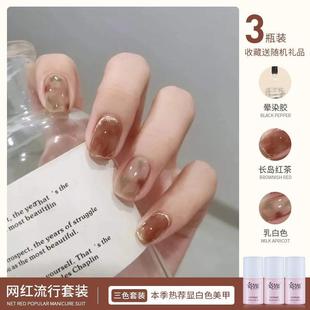 Wholesale of Baoshiman Nail Polish Gel 2022 New Model, a popular color-penetrating nail therapy glue for nail salons pic 12