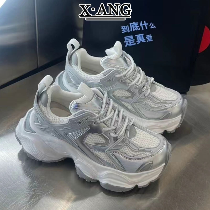 交叉厚底凉鞋女外穿2024夏季新款时尚百搭仙女风一字带罗马沙滩鞋详情3