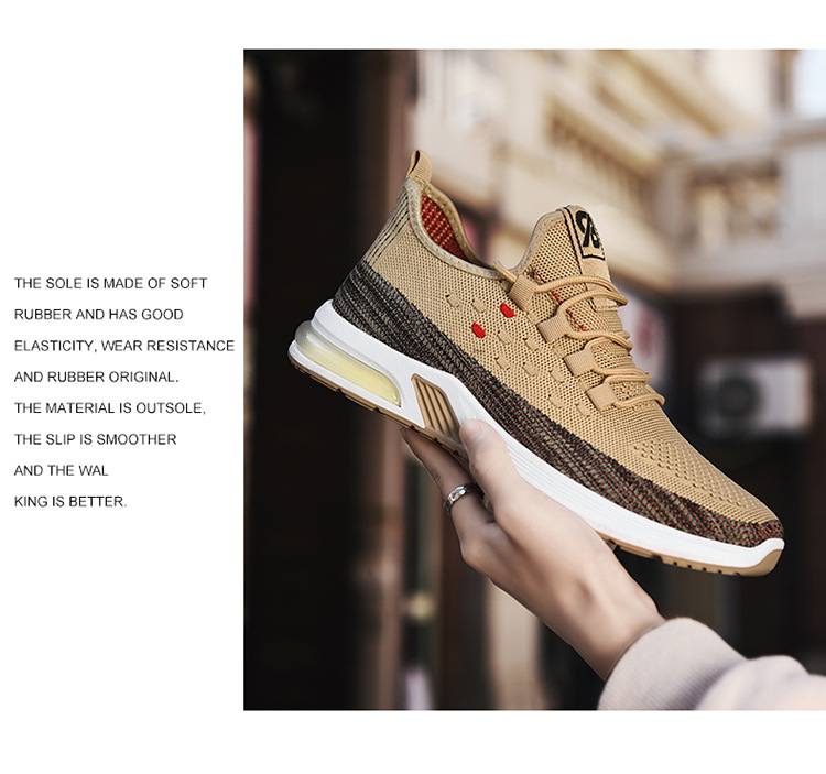 春季新款男士运动鞋 飞织学生跑步鞋 懒人一脚蹬低帮鞋 男鞋详情16