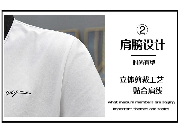 爆款纯棉短袖T恤男夏季新款翻领polo衫男士潮流详情30