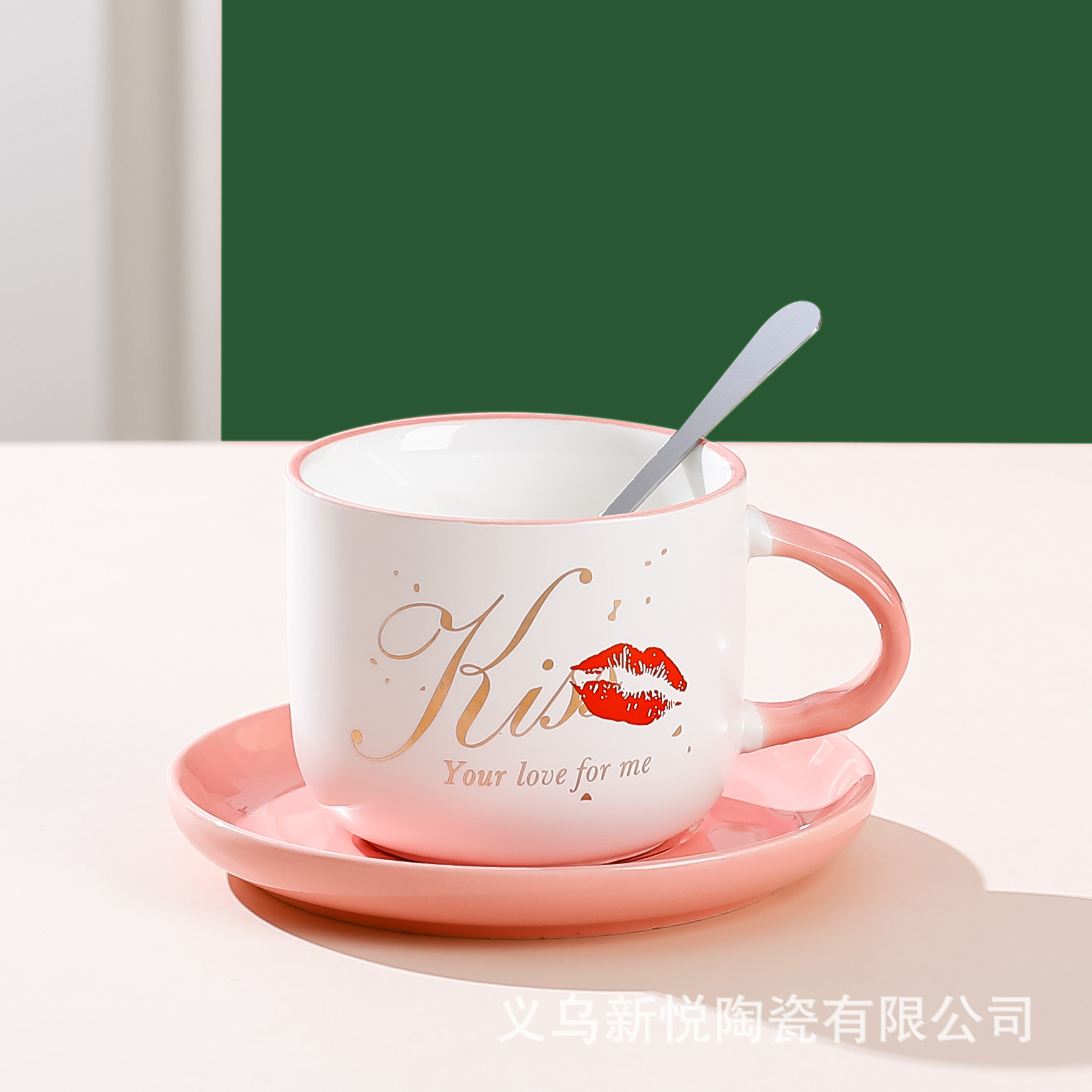 创意个性咖啡杯陶瓷杯耐高温杯碟带勺牛奶杯办公室水杯详情6