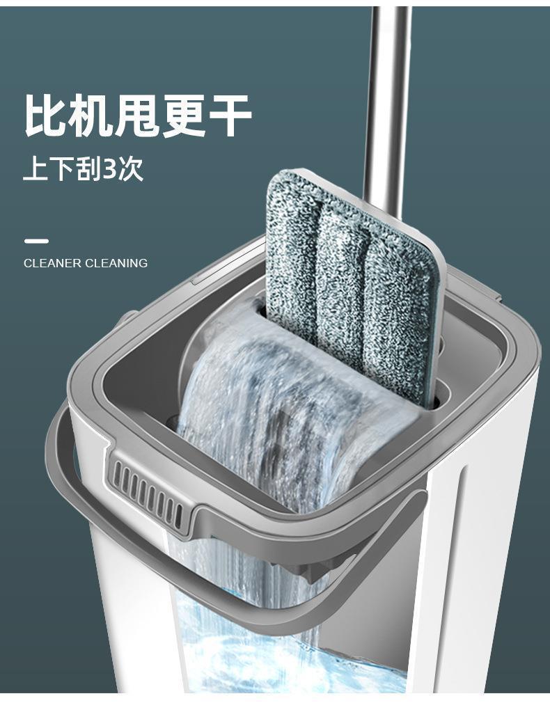 一拖净免手洗拖布吸水墩布托布地拖套装带桶 家用神器平板懒人拖把 旅行箱方便携带轻松清洁详情4