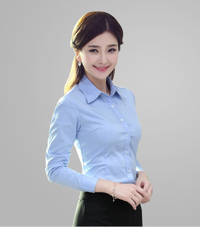 قميص محترف، قميص طويل الأكمام هان، قمصان نسائية pic 13
