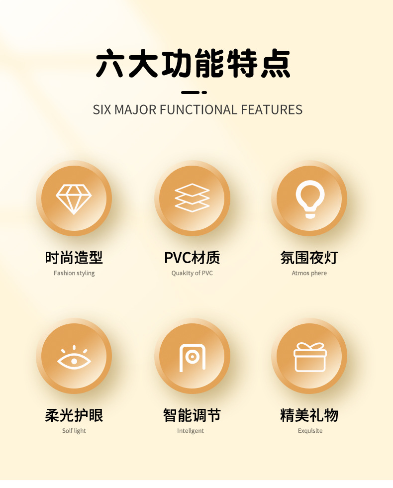 创意卡通可爱兔子小夜灯儿童卧室床头夜用台灯夜市地摊灯饰批发详情2