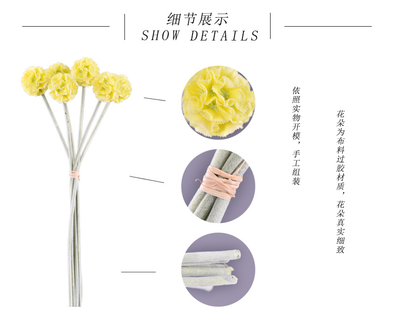 High-quality artificial flowers of windmill chrysanthemum in stock, windmill flower, pine, insect fruit, living room, wedding decoration, flower arrangement art, windmill fruit pic 6