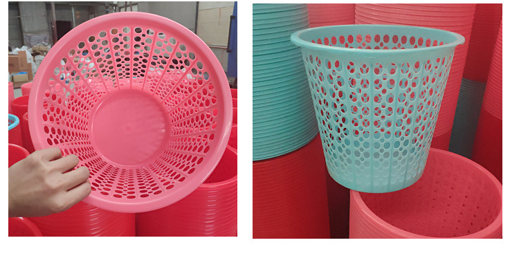 镂空纸篓  家用厨房圆形塑料大号垃圾篓厂家 镂空纸篓批发详情23