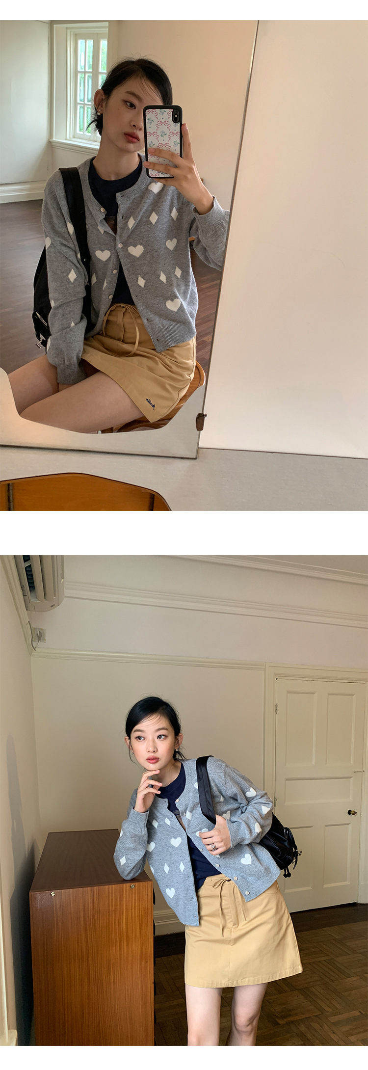 Short-sleeved T-shirt for women in the early autumn of 2024, with a loose, round neck and a simple, slimming design featuring a puppy print pic 11