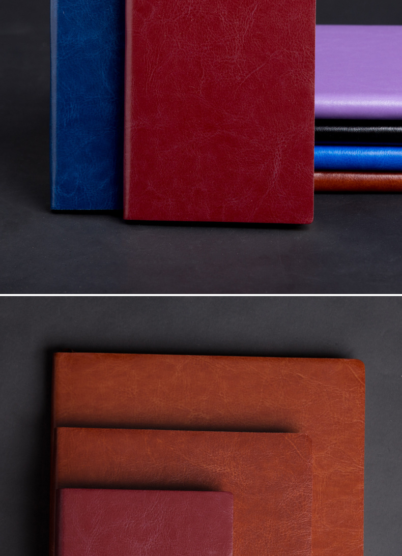 Notebook leather-faced notebook, stationery notebook, notepad, soft-faced copy diary, business office creative paperback A5 pic 11