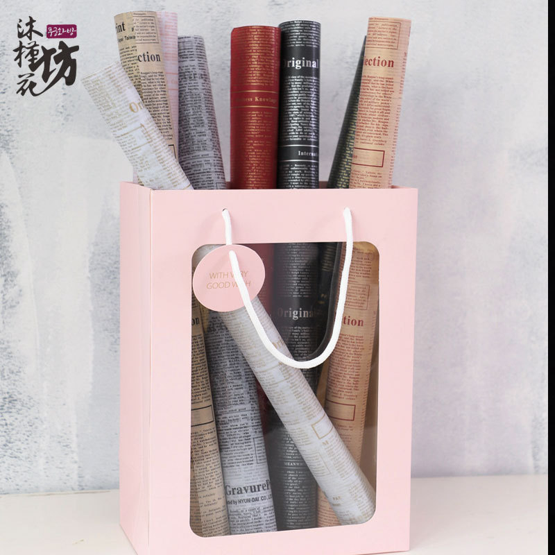 新款玫瑰雪梨纸ins风手揉纸内衬包装纸高级感礼物花束包花纸批发详情6