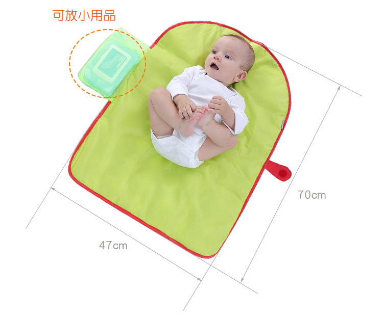 Baby diaper pad, portable pad for both boys and girls, foldable waterproof urine separator pad for protection pic 2
