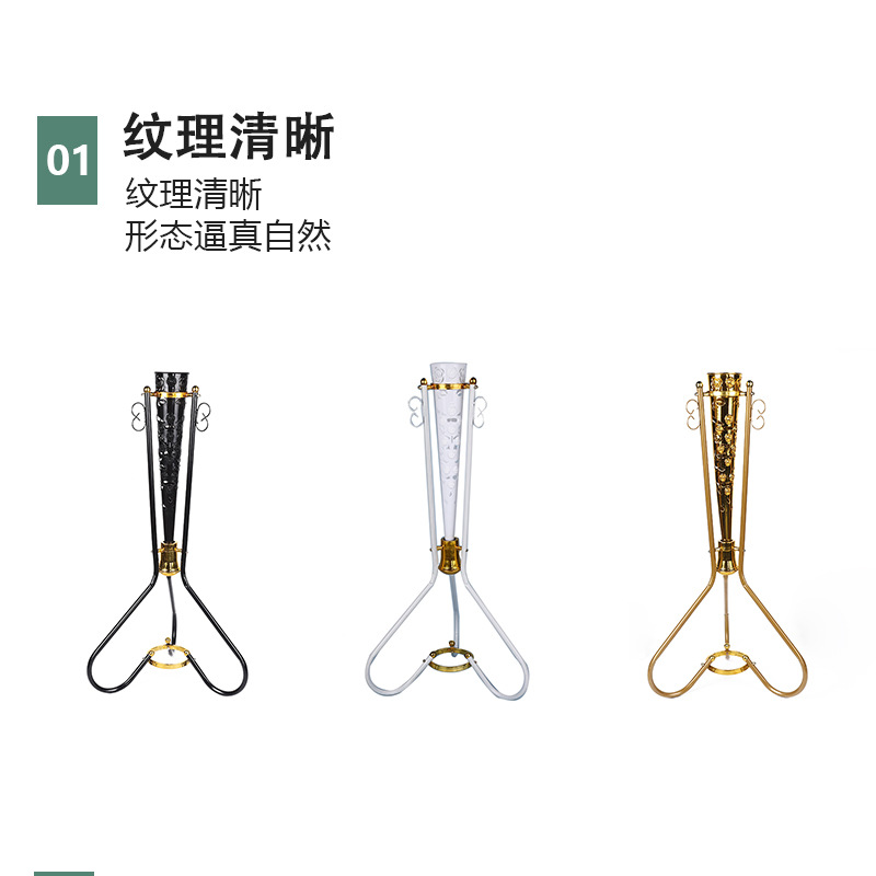 Wedding decoration baskets, welcome baskets, golden baskets, iron baskets, atmosphere setting supplies, corridor baskets, iron stand props pic 10