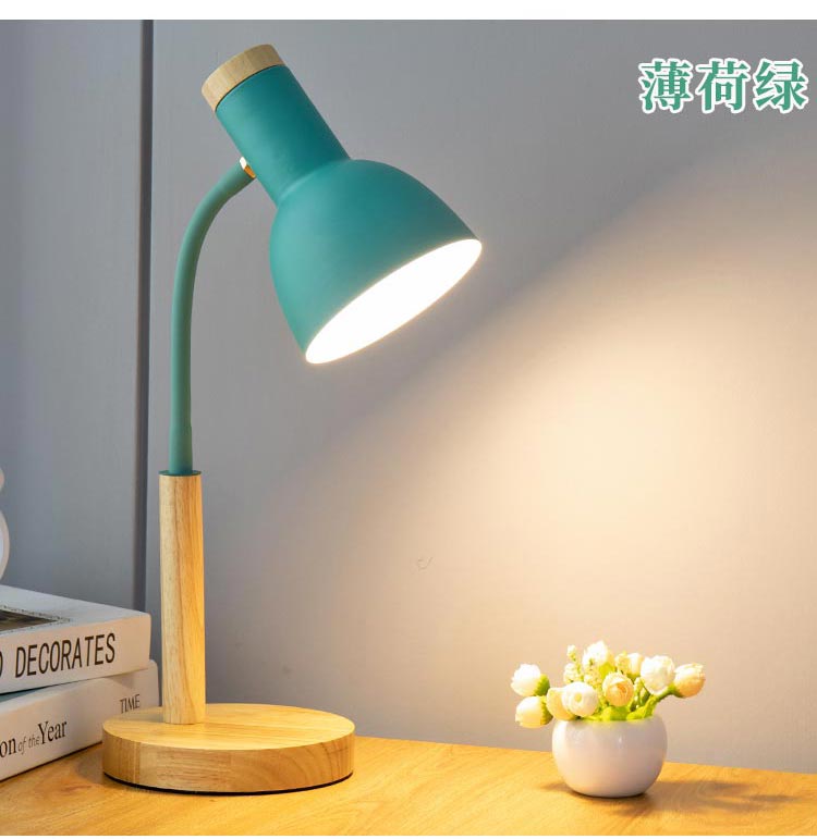 led reading desk lamp, eye-protecting desk for study, plug-in bedside lamp for college student dormitories, bedroom home use pic 9