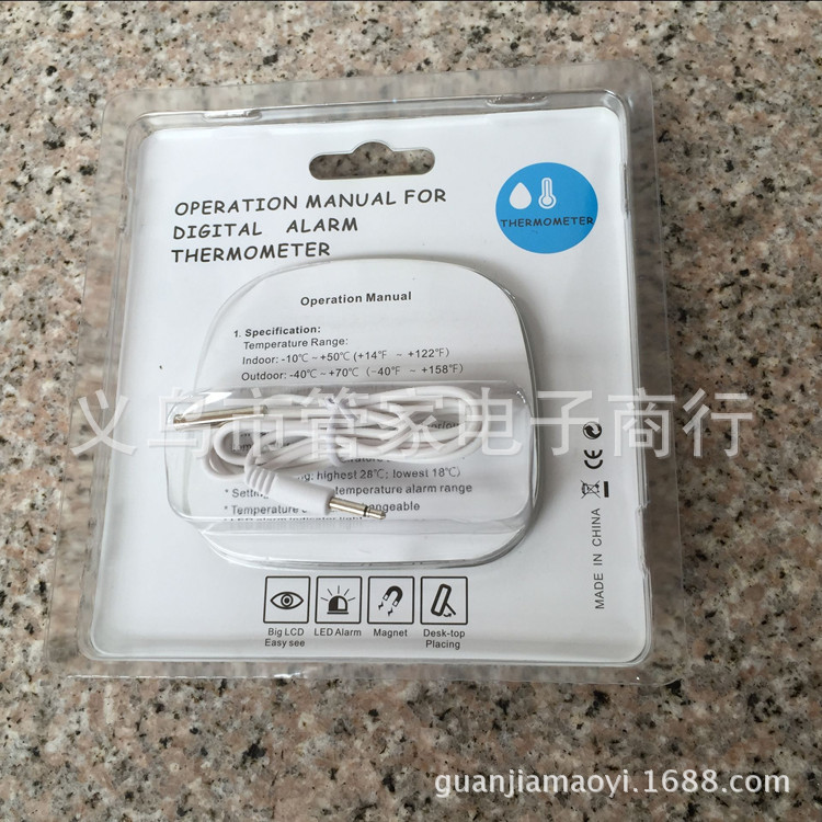 The new large-screen display alarm thermometer and electronic thermometer alarm can be equipped with high and low temperature brackets pic 14