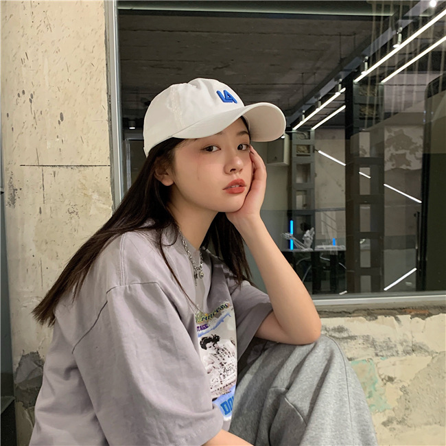 韩国软顶遮阳帽la棒球帽女可调节小标道奇队简约情侣ny鸭舌帽男潮详情18