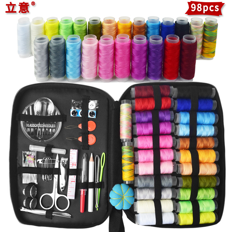 Factory wholesale Amazon sewing kits, sewing sets, home sewing combination sets of 90 pieces, 97 pieces and 98 pieces pic 20
