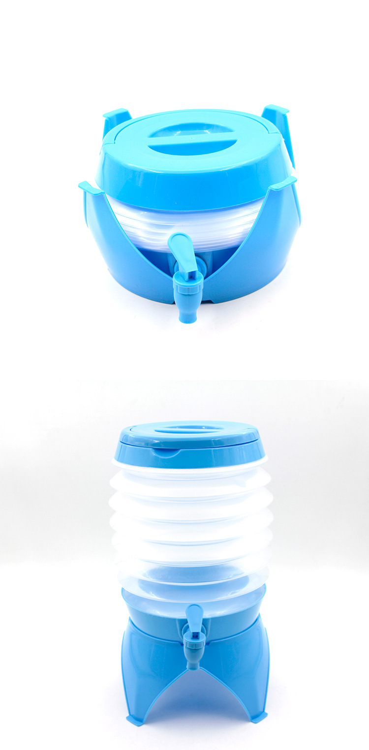 Outdoor camping folding telescopic water storage bucket, food-grade multi-functional drinking pure water bucket, portable car beer bucket pic 8